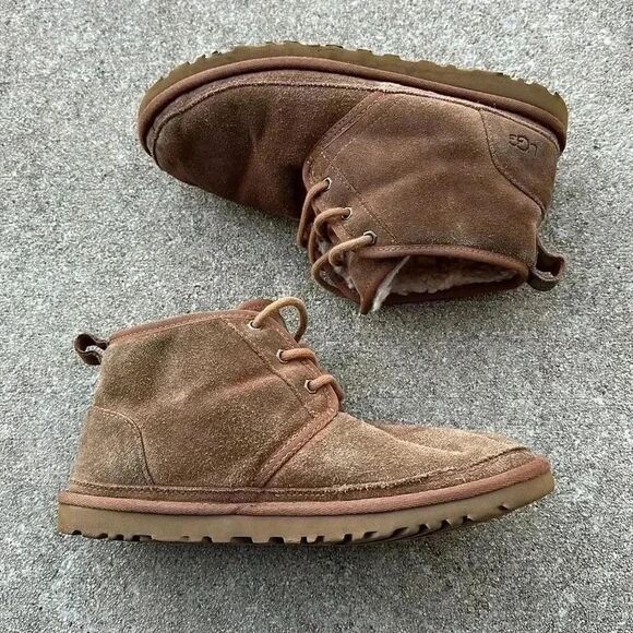 UGG Neumel Classic Fur Lined Suede Lace-Up Chukka Boots Men’s Sz 8 main image 11